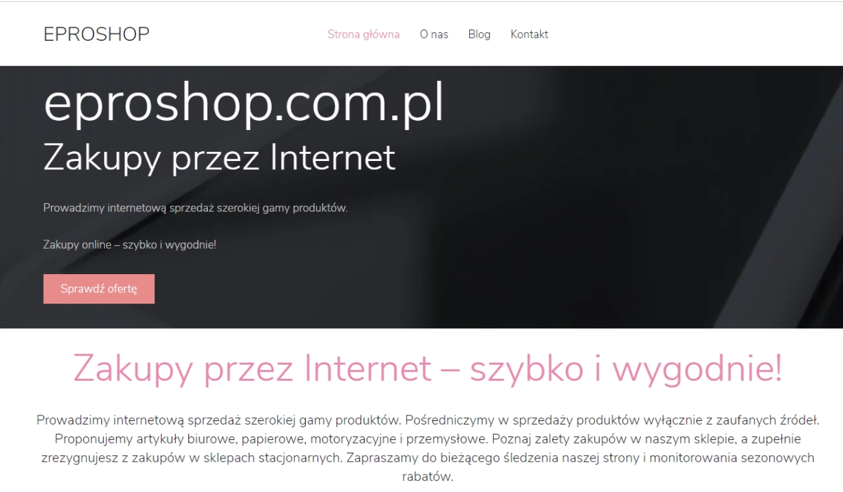 Eproshop - sklep Internetowy | Wszystko na temat zakupów online
